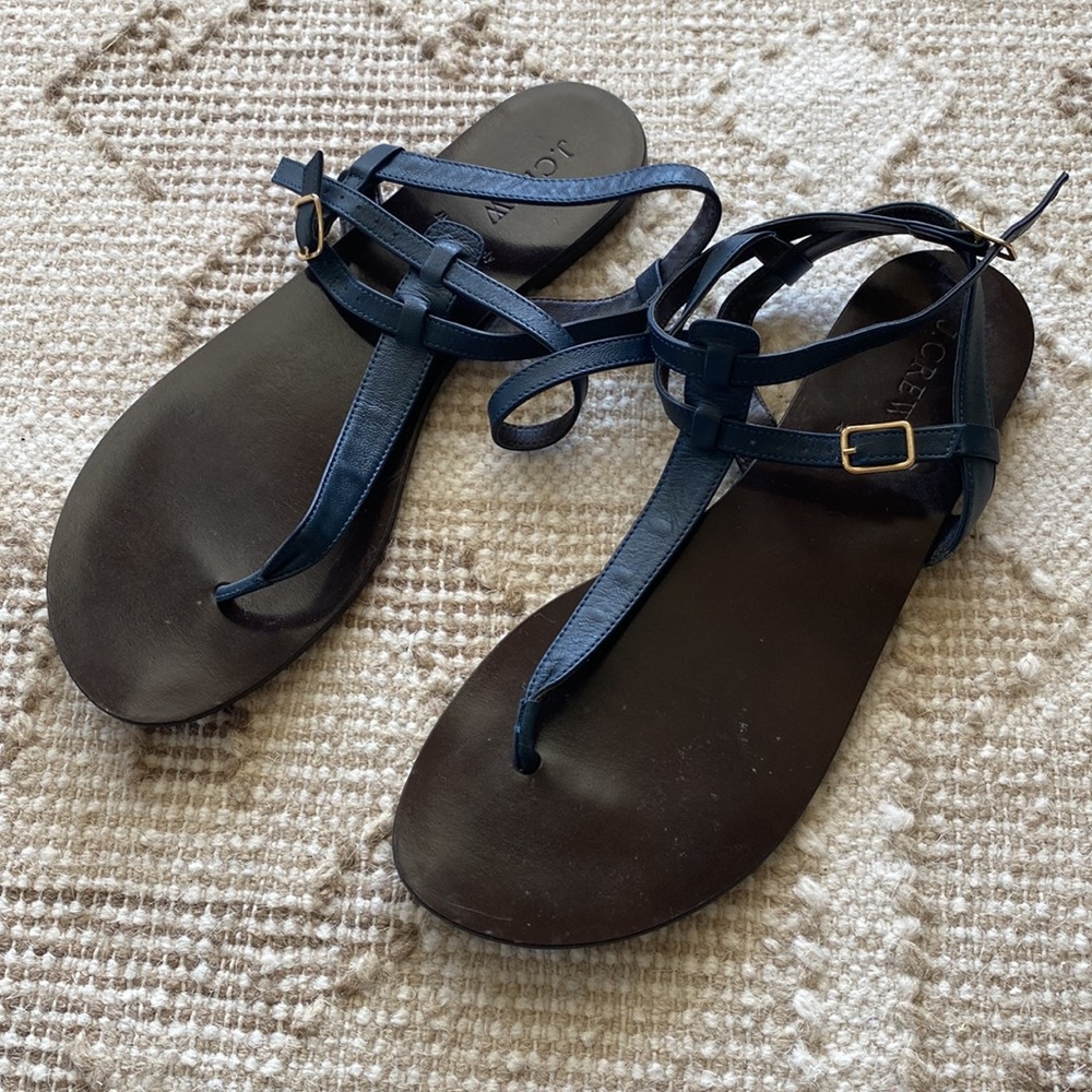J. Crew navy gladiator sandal - Picture 2 of 4